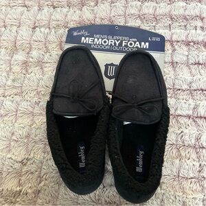 Wembley Men's Black Slippers
Size Large